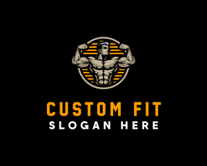 Muscle Fitness Fit logo design