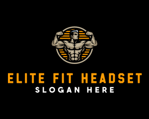 Muscle Fitness Fit logo design