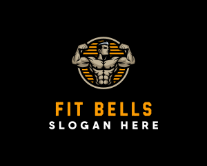 Muscle Fitness Fit logo design