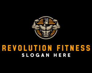 Muscle Fitness Fit logo design