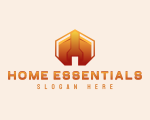 Home Builder Wrench logo design