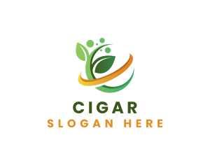 Natural Leaf Herbal logo design