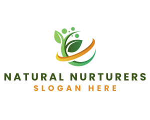 Natural Leaf Herbal logo design