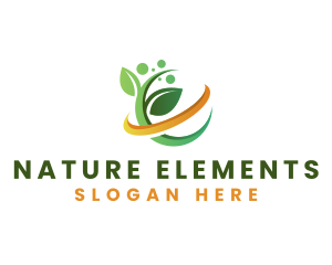 Natural Leaf Herbal logo design