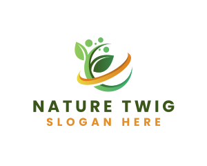 Natural Leaf Herbal logo design