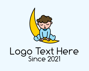 Cute Sleepy Baby  logo