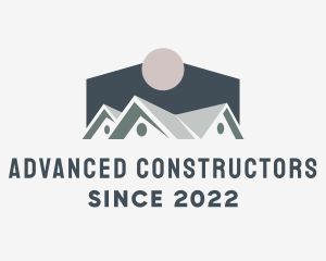 Roofing Contractor Realtor  logo design