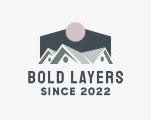 Roofing Contractor Realtor  logo design