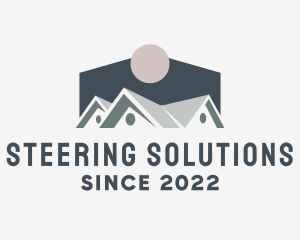 Roofing Contractor Realtor  logo design