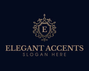 Elegant Shield Crest logo design