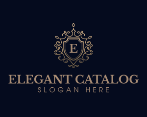 Elegant Shield Crest logo design