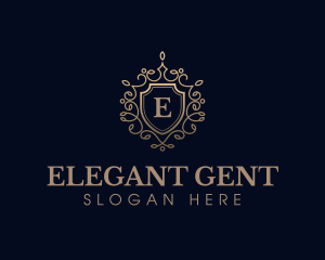 Elegant Shield Crest logo design