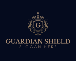 Elegant Shield Crest logo design