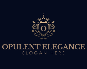 Elegant Shield Crest logo design