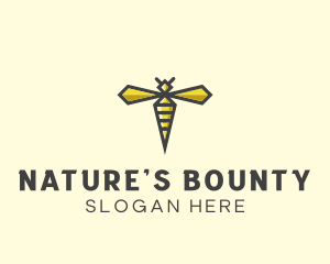 Geometric Honey Bee  logo design