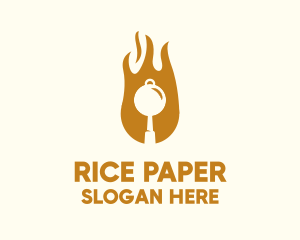 Flame Pan Restaurant logo design