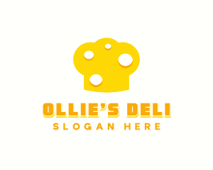 Deli Cheese Chef Toque logo design