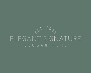 Minimalist Elegant Business logo design