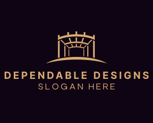 Steel Construction Structure logo design