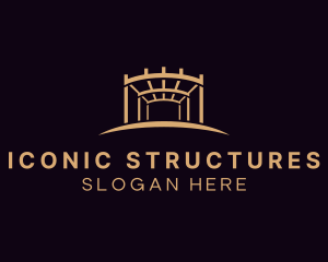 Steel Construction Structure logo design