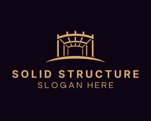 Steel Construction Structure logo design