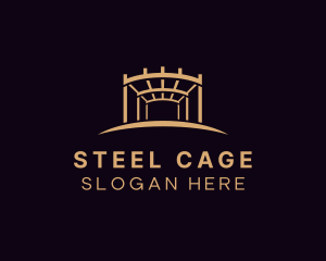 Steel Construction Structure logo design