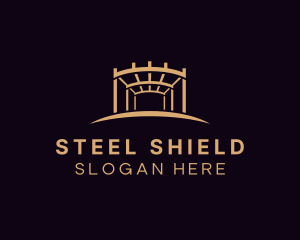 Steel Construction Structure logo design