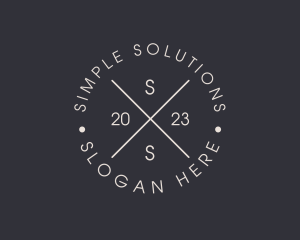 Simple Hipster Business logo design