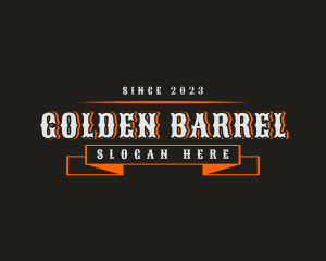 Western Whiskey Brand logo design