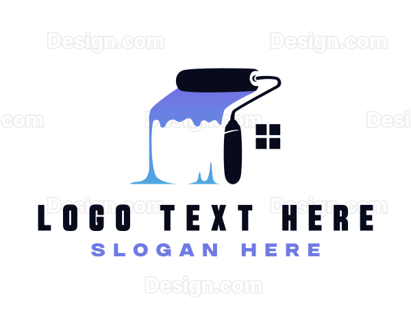 House Paint Roller Logo