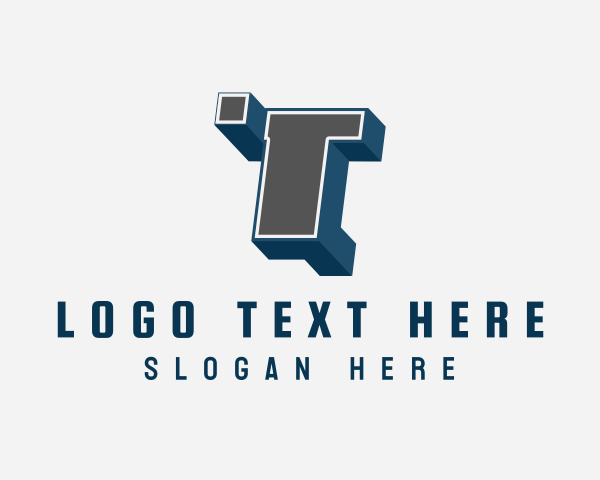 Blocky logo example 3