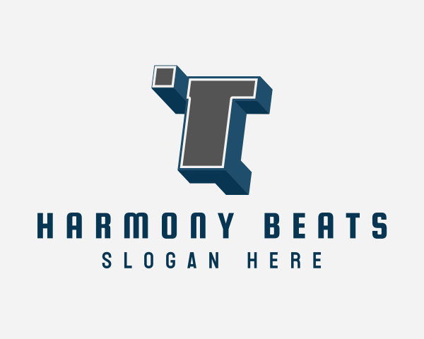 Blocky logo example 3