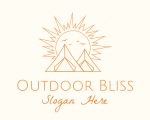 Summer Outdoor Camping logo design