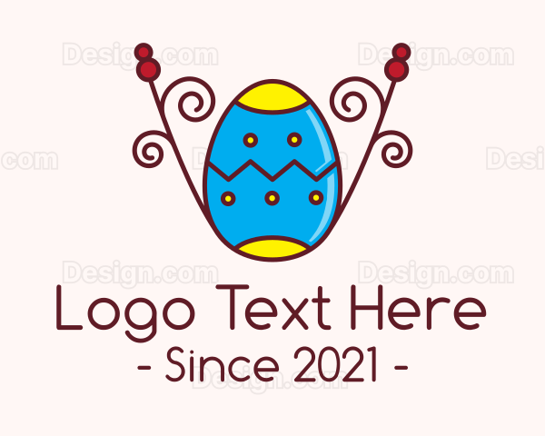 Decorative Easter Egg Logo