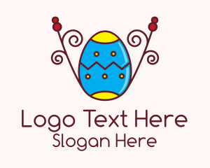 Decorative Easter Egg Logo