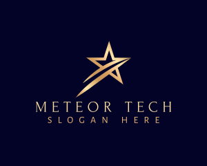 Meteor Shooting Star logo design