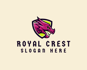 Mythical Dragon Monster logo