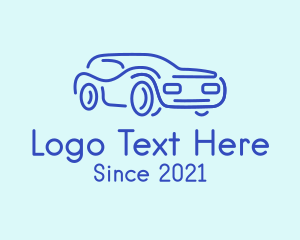 Blue Convertible Car  logo
