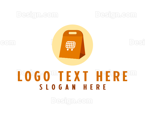 Shopping Takeout Bag Logo