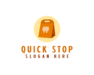 Shopping Takeout Bag logo design