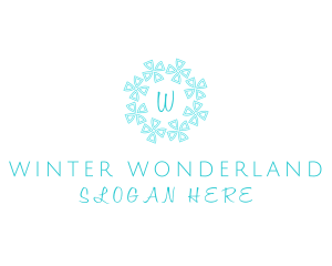 Winter Snowflake Wreath logo