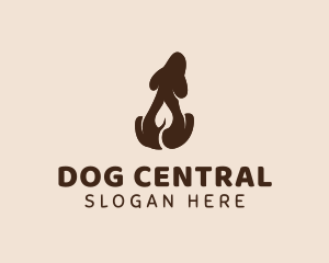 Organic Dog Leaf logo design