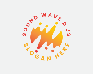 Digital Sound Audio Wave logo design