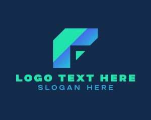 Tech Brand Letter F Logo