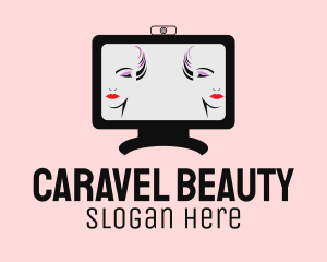 Online Makeup Vlog  logo design