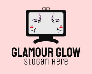 Online Makeup Vlog  logo design