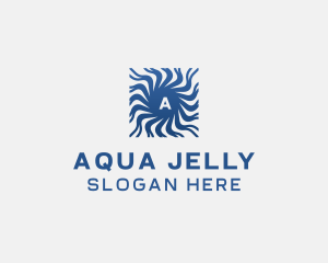 Aqua Ripple Wave logo design