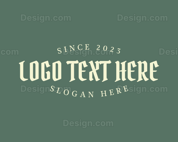 Hipster Apparel Brand Logo