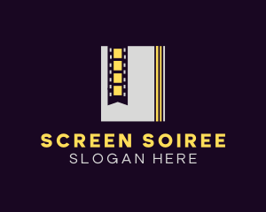 Film Strip Bookmark logo design