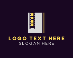 Film - Film Strip Bookmark logo design
